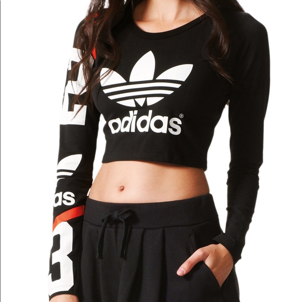 Adidas Basketball Number Crop T NWOT